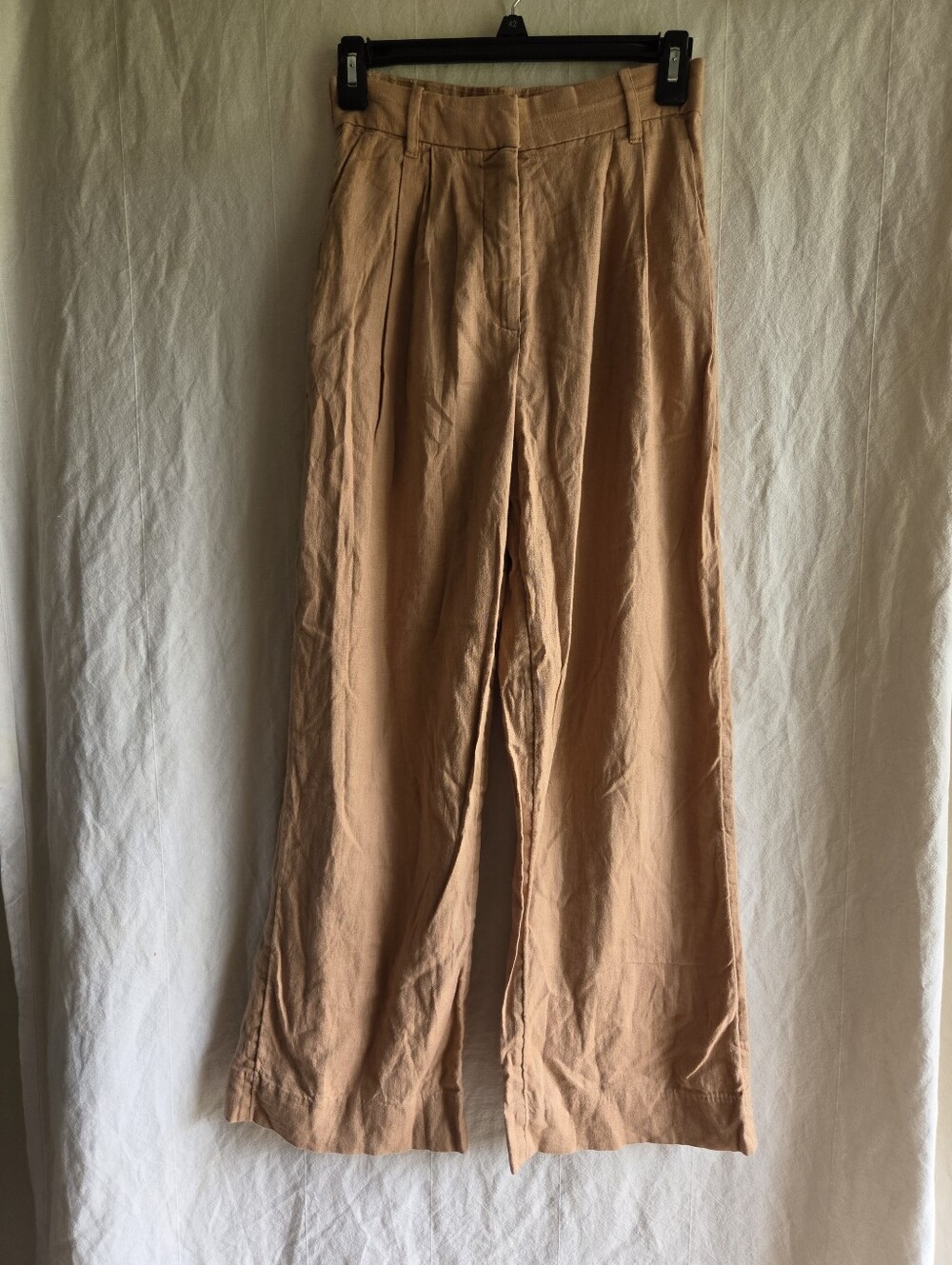 Abercrombie & Fitch Trousers Pants Womens XS Linen Cotton Coastal Quiet Luxury